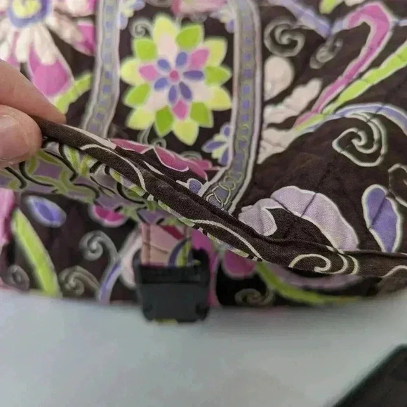 Vera Bradley Top Flap Purple Punch Crossbody Messenger Bookbag - Picture 5 of 10